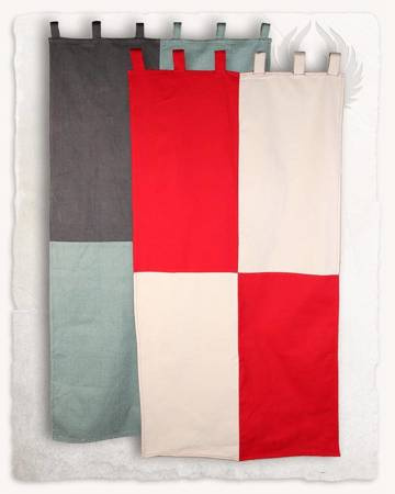 Standard Canvas Blue/Cream - średniowieczny sztandar