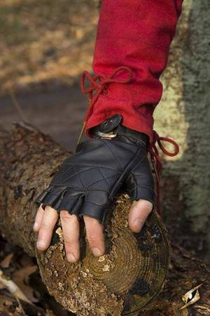 Celtic Gloves Leather - Epic Black