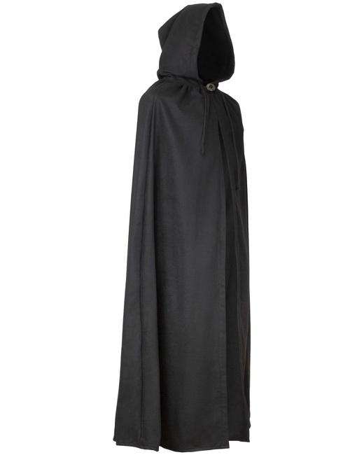 Aaron Cloak wool Black - wełniana opończa