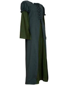 Loreley Dress - Green - suknia bawełniana