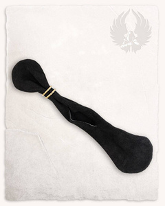 Denarius Geldkatze Suede Black - zamszowa średniowieczna sakiewka