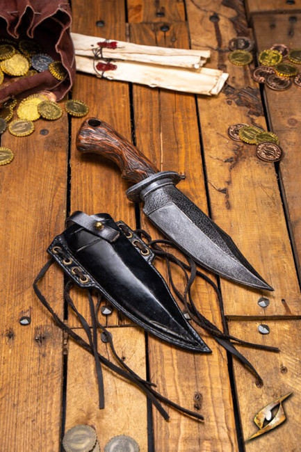 Ranger Knife & Scabbard - Right - Black
