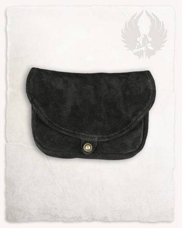 Rickar Belt Bag Big Black - zamszowa duża kaletka