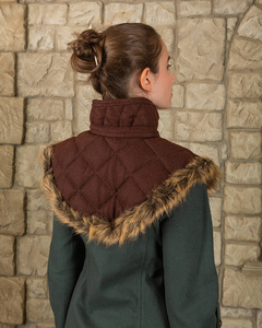 Nimue Lined Collar Wool Brown