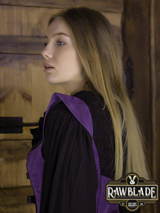 Ylenne Deluxe long Doublet - Black/Purple