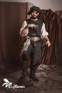 Leather Vest Long - Black