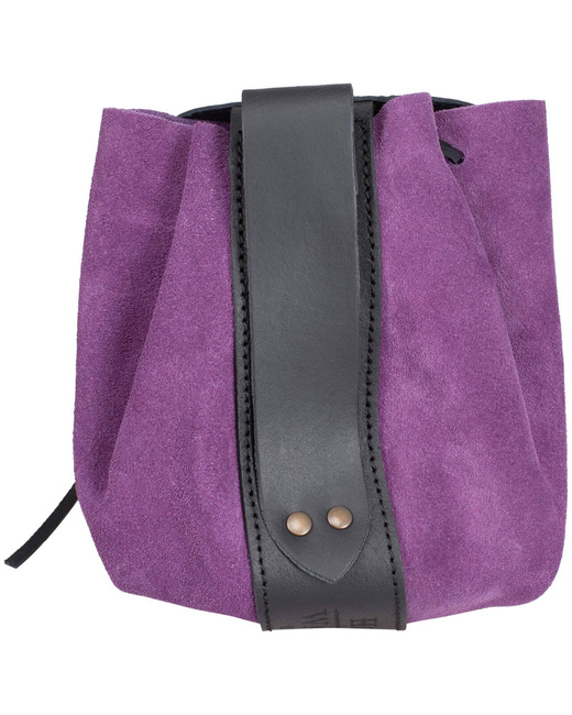 Celira belt bag - Purple - skórzana kaletka