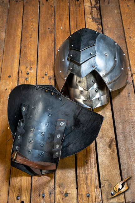 Dreki Pauldrons-Matte Polish/Epic Dark