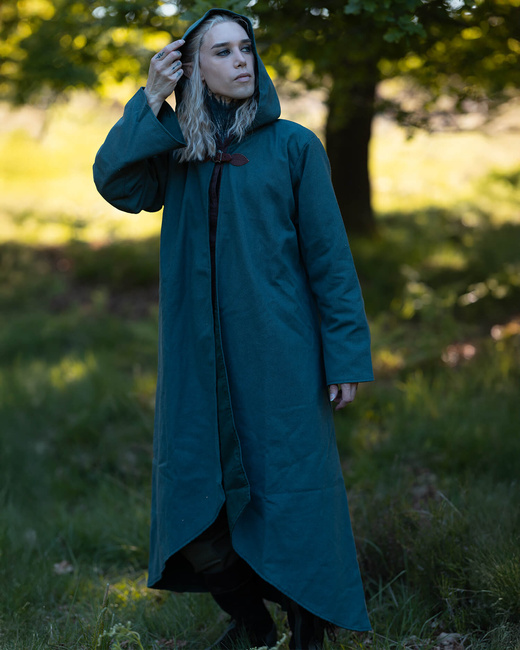 Faelyn coat Canvas - Green - bawełniany płaszcz