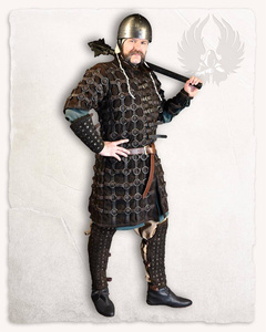 Robert Bracers - Brown - nitowane skórzane karwasze