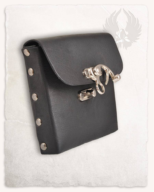 Gero Beltbag Medium Black - skórzana kaletka