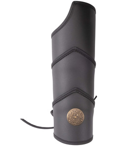 Centinala bracers - Black - skórzane karwasze