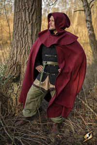 Cloak Wool - Dark Red