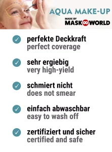 Aqua make-up Black 090 -  farba do ciała