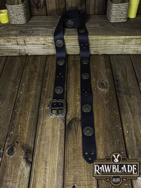 Noble Belt With Ornaments - Black