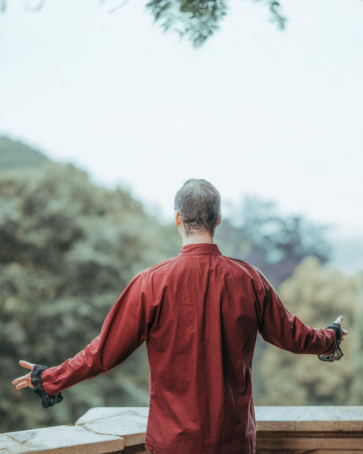 Viscardi shirt - Bordeaux- koszula w gotyckim stylu