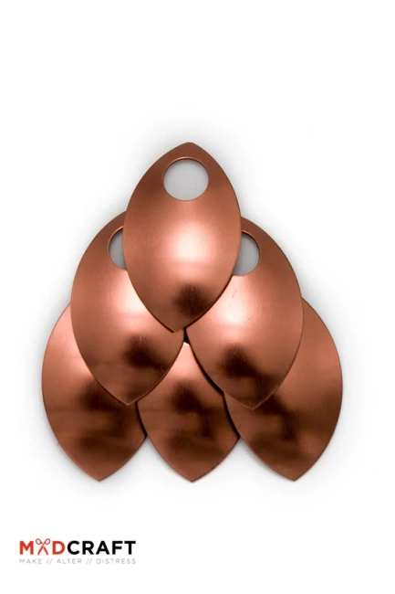 Aluminium Scales - Copper Shiny- aluminiowe łuski