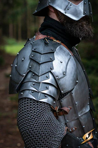 Dreki Pauldrons-Matte Polish/Epic Dark