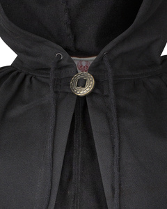 Aaron Cloak Canvas Black - płócienna opończa