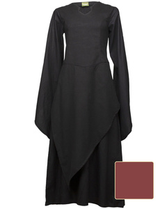 Galatea Dress - Brown - suknia bawełniana