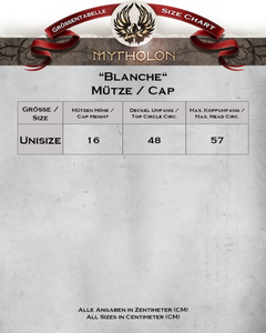 Blanche Hood Brown - płócienny czepiec