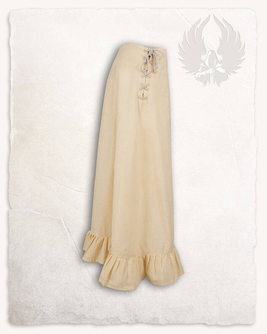 Nelly Skirt Light Cotton - Cream - spódnica bawełniana
