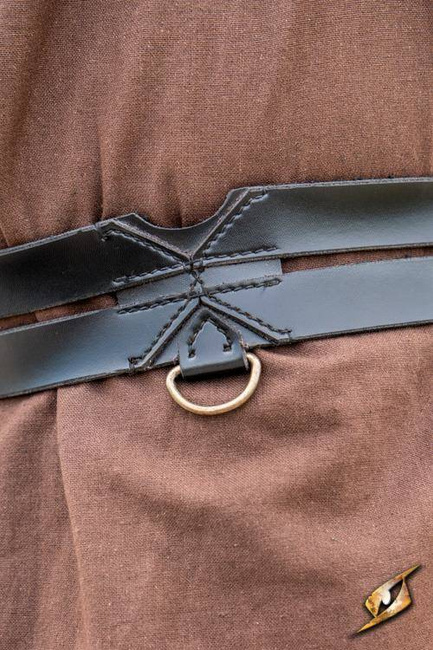 Twin Belt - Faux Leather Black - 120 cm