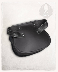 Julius Beltbag Black - skórzana torba na pas