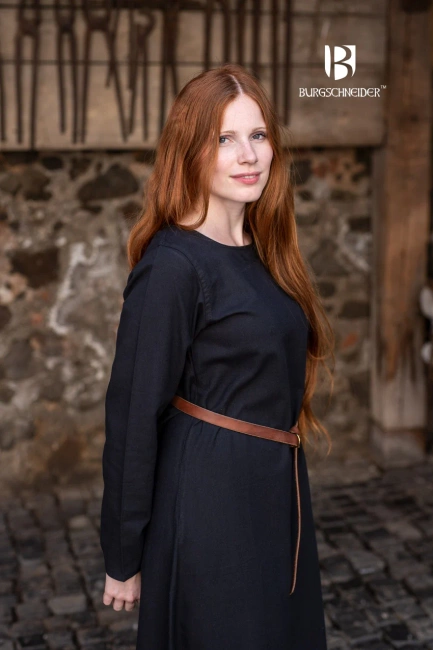 Underdress Freya - Black - bawełniana suknia spodnia