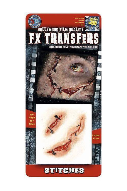 Stitches 3D FX  Transfers - tatuaż 3D, rana szyta