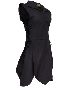 Galatea Tunic Canvas - Black - tunika bawełniana