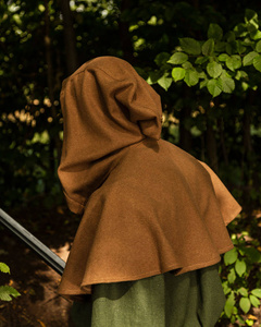 Notker Hood Wool - Sand - kaptur średniowieczny