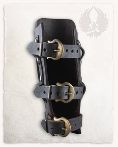 Geralt Bracers with Throwing Dagger Holder - Right - Brown