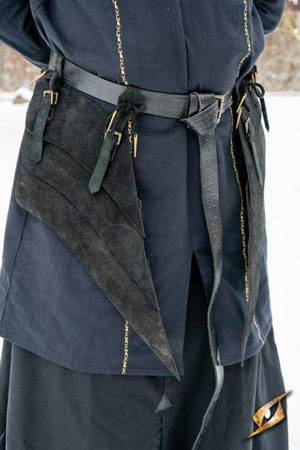 Shadow Armour Tassets - Suede - Black - One Size