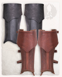 Randulf Gaiters Black - skórzane czapsy