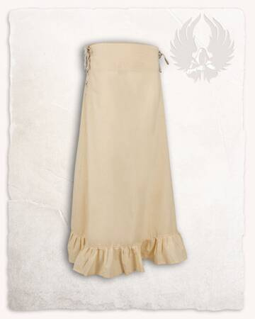 Nelly Skirt Light Cotton - Cream - spódnica bawełniana