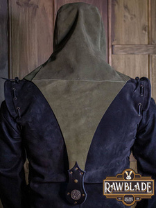 Akku splitleather hood - Green