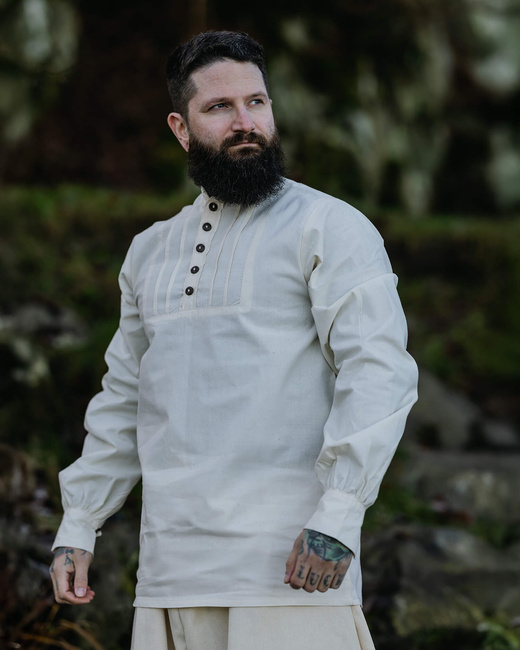 Lucious - Cream - koszula bawełniana