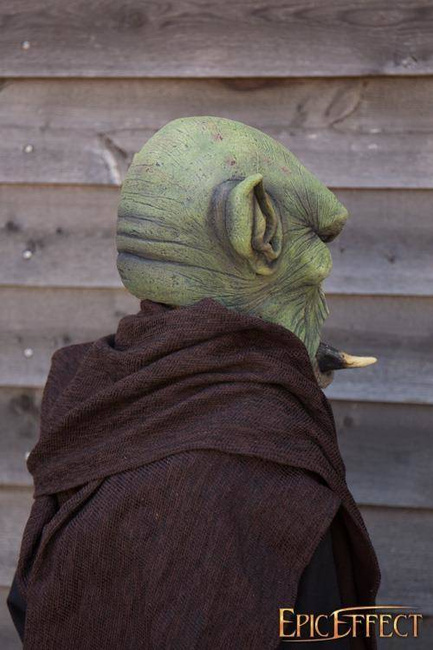 Tusk Orc - Green / maska lateksowa Ork z kłami