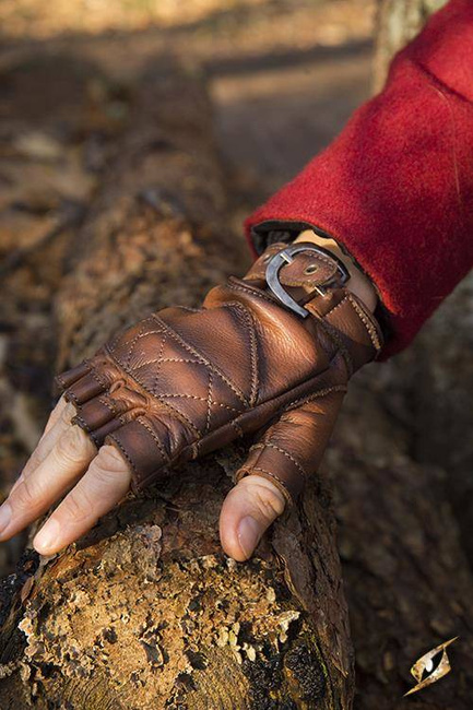 Celtic Gloves Leather - Brown