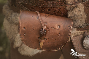 Berserker bag - Brown - skórzana kaletka