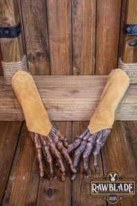 Vryla Split Leather Bracelets - Light Brown