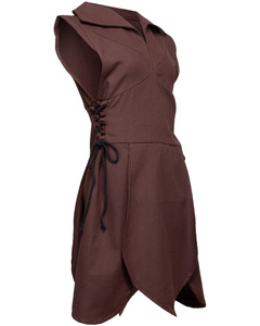Galatea Tunic Canvas - Brown - tunika bawełniana