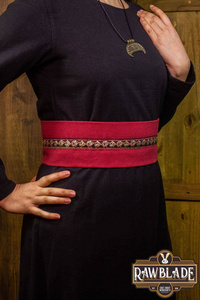 Jeanne fabric belt - Red