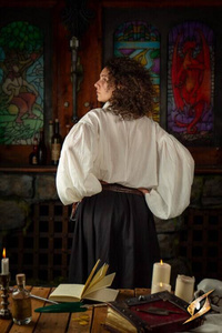 Crinkle Fencing Shirt - Ivory White