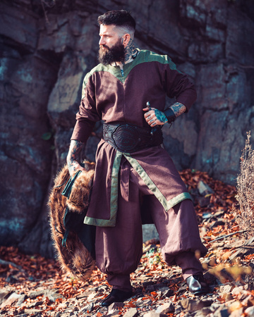 Norgaard Tunic Canvas - Brown - tunika średniowieczna