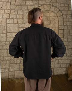 Bartold shirt canvas Black - koszula średniowieczna