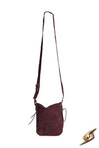 Traveler Satchel Suede - Bordeaux - torba na ramię