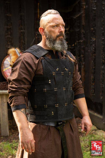 RFB Fighter Leather Armour - Black