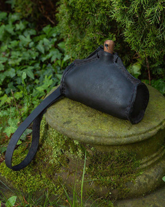 Bruna Water Bottle - Black - bukłak, butelka na wodę